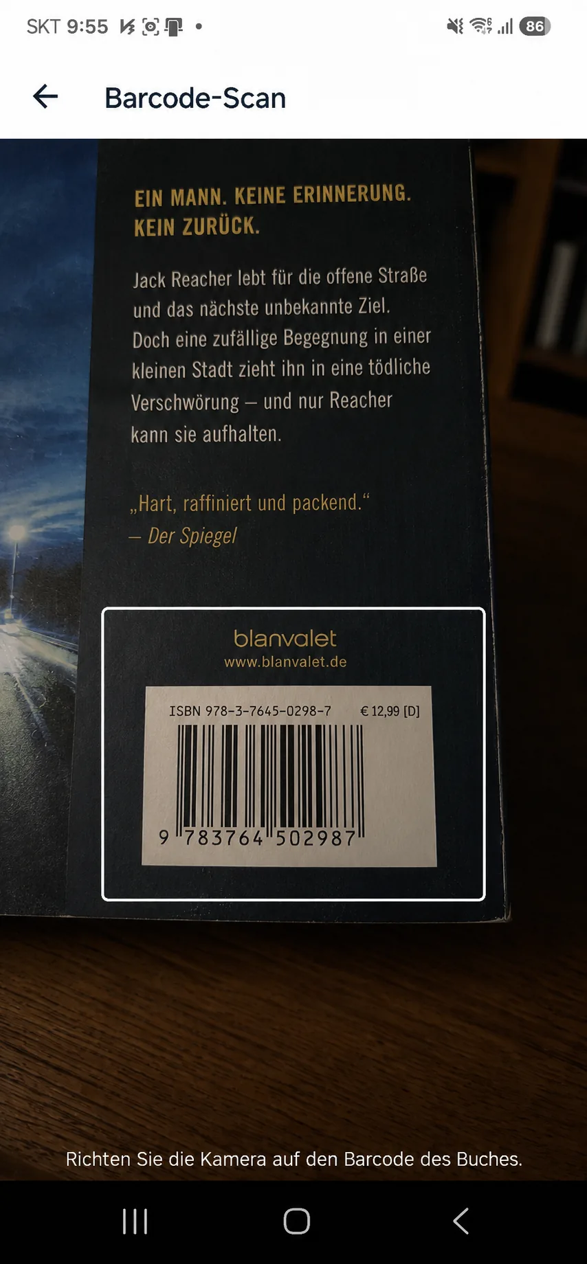 Bücher per Suche oder Barcode
