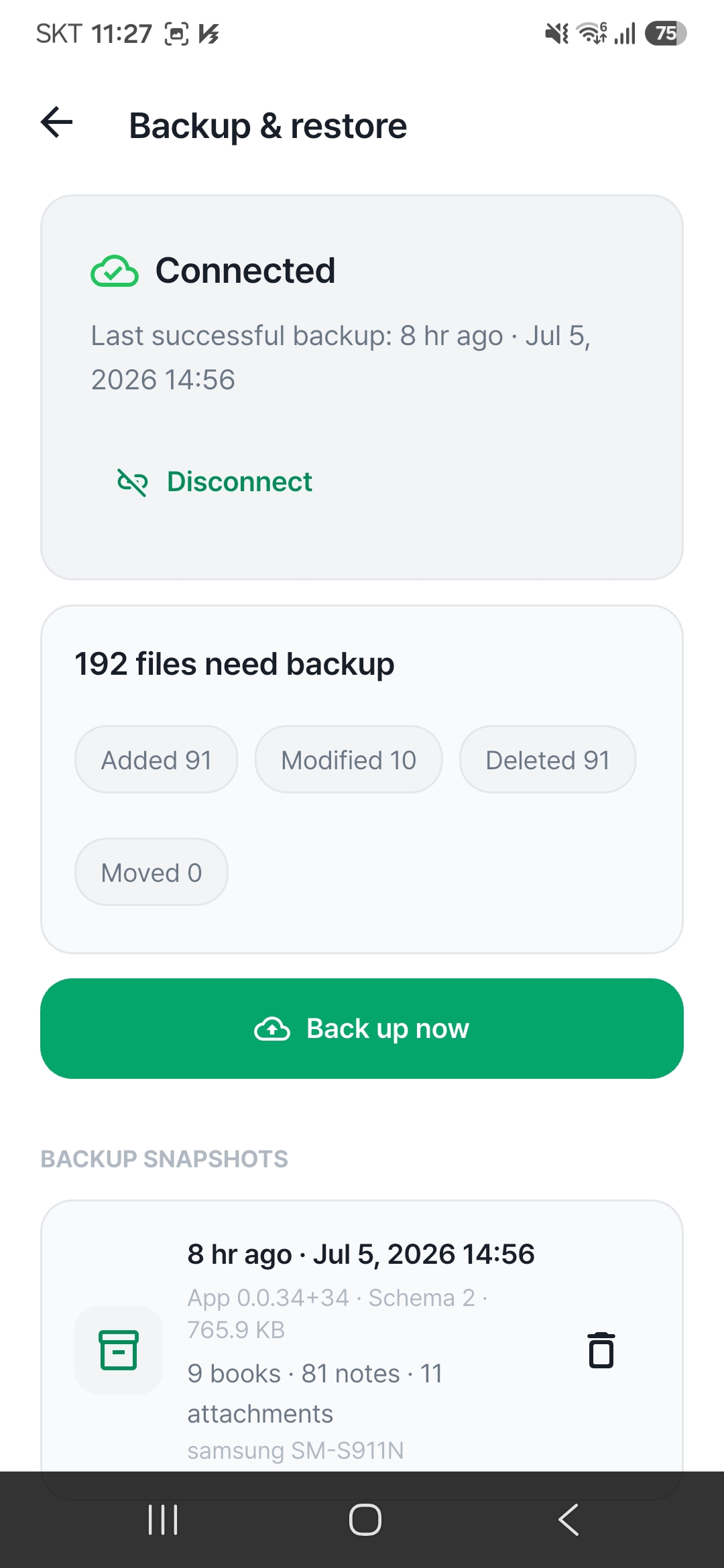 Back up safely to Google Drive