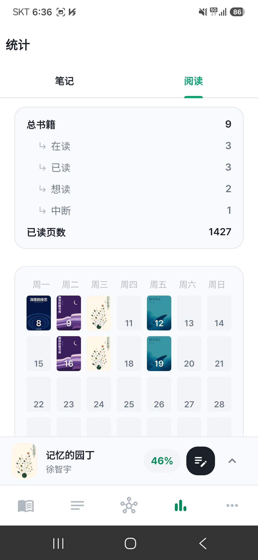 进度·日历统计一目了然